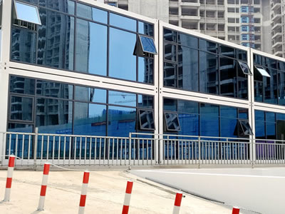 深圳沙井項目豪華打包箱房辦公室